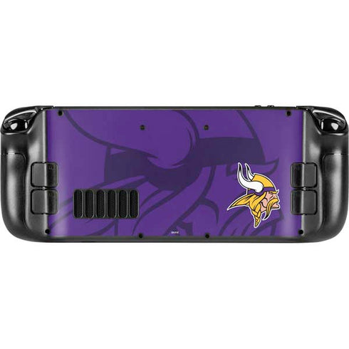 NFL Minnesota Vikings Double Vision Steam Deck Handheld Gaming Computer Skin